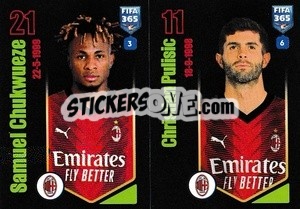 Sticker Samuel Chukwueze / Christian Pulisic - FIFA 365 2024
 n. 352 - Panini