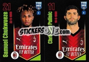 Sticker Samuel Chukwueze / Christian Pulisic - FIFA 365 2024
 - Panini