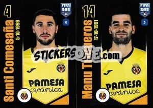 Sticker Santi Comesaña / Manu Trigueros - FIFA 365 2024
 - Panini
