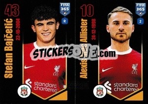 Sticker Stefan Bajčetić / Alexis Mac Allister - FIFA 365 2024
 n. 78 - Panini