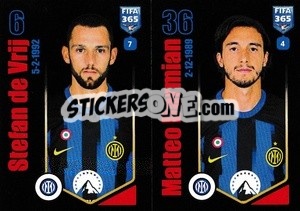 Sticker Stefan de Vrij / Matteo Darmian - FIFA 365 2024
 n. 296 - Panini