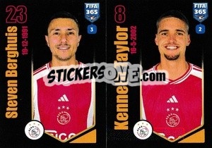 Sticker Steven Berghuis / Kenneth Taylor - FIFA 365 2024
 - Panini