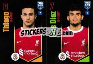 Sticker Thiago Alcântara / Luis Díaz - FIFA 365 2024
 n. 80 - Panini