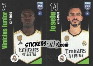 Sticker Vinícius Júnior / Joselu - FIFA 365 2024
 - Panini