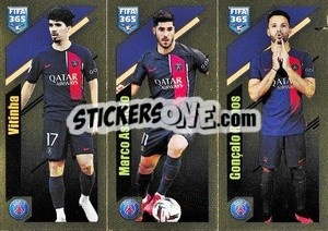 Sticker Vitinha / Marcos Asensio / Gonçalo Ramos - FIFA 365 2024
 - Panini