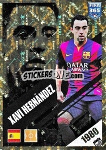 Sticker Xavi Hernandez - Icons - FIFA 365 2024
 - Panini