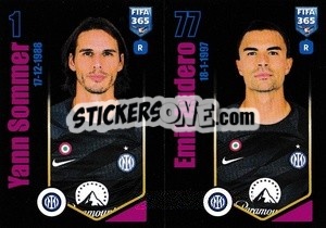 Sticker Yann Sommer / Emil Audero - FIFA 365 2024
 - Panini