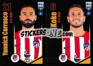 Sticker Yannick Carrasco / Koke - FIFA 365 2024
 n. 143 - Panini