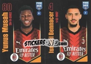 Sticker Yunus Musah / Ismaël Bennacer - FIFA 365 2024
 n. 351 - Panini