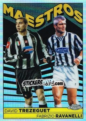 Sticker David Trezeguet / Fabrizio Ravanelli - Juventus Chrome 2022-2023
 n. MA3 - Topps