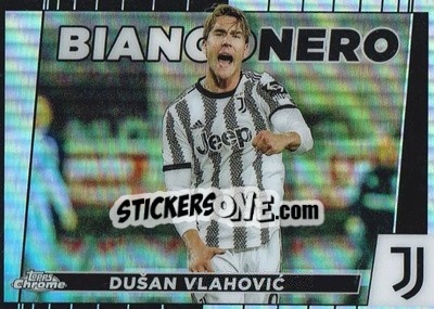 Sticker Dusan Vlahovic - Juventus Chrome 2022-2023
 n. BI4 - Topps