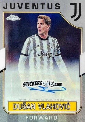 Sticker Dusan Vlahovic - Juventus Chrome 2022-2023
 n. FT-DV - Topps