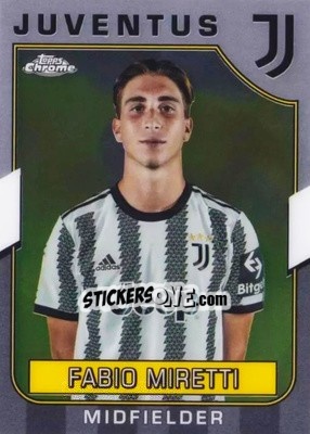 Sticker Fabio Miretti - Juventus Chrome 2022-2023
 n. 10 - Topps