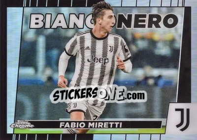 Sticker Fabio Miretti - Juventus Chrome 2022-2023
 n. BI2 - Topps
