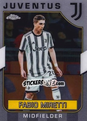 Sticker Fabio Miretti - Juventus Chrome 2022-2023
 n. 38 - Topps