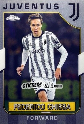Sticker Federico Chiesa - Juventus Chrome 2022-2023
 n. 35 - Topps