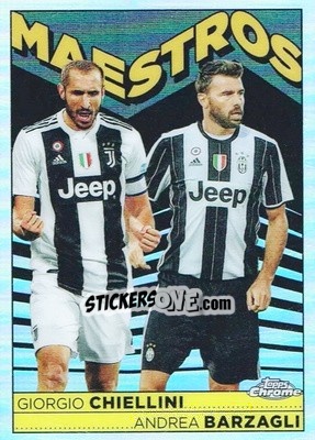 Sticker Giorgio Chiellini / Andrea Barzagli - Juventus Chrome 2022-2023
 n. MA4 - Topps