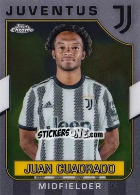Sticker Juan Cuadrado - Juventus Chrome 2022-2023
 n. 4 - Topps