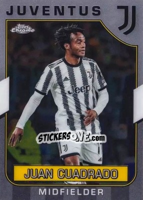 Sticker Juan Cuadrado - Juventus Chrome 2022-2023
 n. 32 - Topps