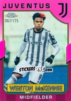 Sticker Weston McKennie - Juventus Chrome 2022-2023
 n. 25pi - Topps