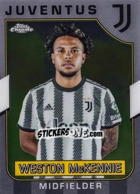 Sticker Weston McKennie - Juventus Chrome 2022-2023
 n. 25 - Topps