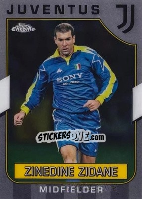 Sticker Zinedine Zidane - Juventus Chrome 2022-2023
 n. 71 - Topps