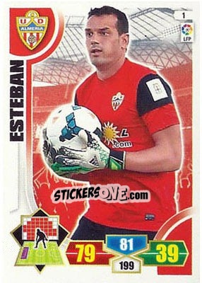 Figurina Esteban - Liga BBVA 2013-2014. Adrenalyn XL - Panini