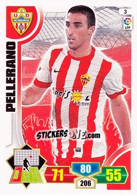Sticker Pellerano - Liga BBVA 2013-2014. Adrenalyn XL n. 3 - Panini