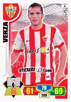 Sticker Verza - Liga BBVA 2013-2014. Adrenalyn XL n. 6 - Panini