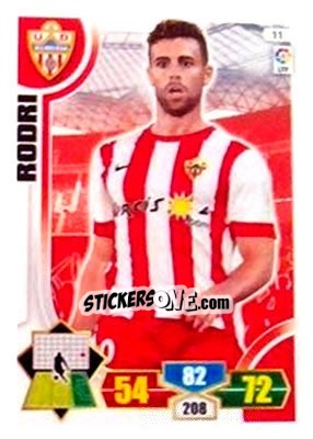 Figurina Rodri - Liga BBVA 2013-2014. Adrenalyn XL - Panini