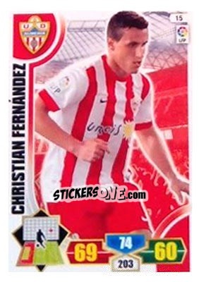 Sticker Christian Fernandez - Liga BBVA 2013-2014. Adrenalyn XL n. 15 - Panini