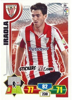 Sticker Iraola - Liga BBVA 2013-2014. Adrenalyn XL n. 20 - Panini
