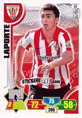 Sticker Laporte - Liga BBVA 2013-2014. Adrenalyn XL n. 23 - Panini