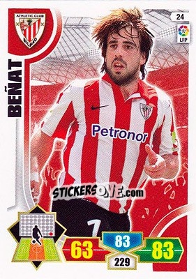 Cromo Benat - Liga BBVA 2013-2014. Adrenalyn XL - Panini