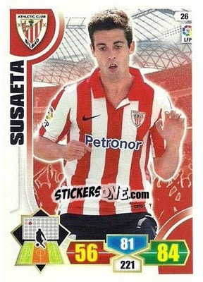 Cromo Susaeta - Liga BBVA 2013-2014. Adrenalyn XL n. 26 - Panini