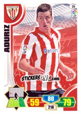 Cromo Aduriz - Liga BBVA 2013-2014. Adrenalyn XL - Panini