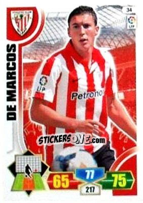 Sticker De Marcos - Liga BBVA 2013-2014. Adrenalyn XL n. 34 - Panini