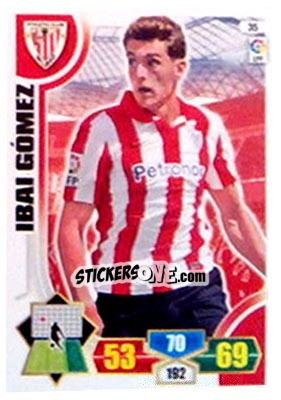 Sticker Ibai Gómez - Liga BBVA 2013-2014. Adrenalyn XL n. 35 - Panini