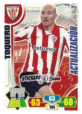 Sticker Toquero - Liga BBVA 2013-2014. Adrenalyn XL n. 36bis - Panini