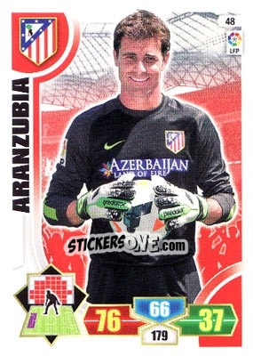 Sticker Aranzubia - Liga BBVA 2013-2014. Adrenalyn XL - Panini