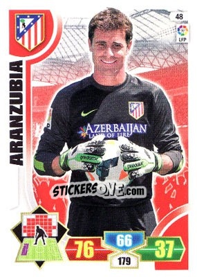 Sticker Aranzubia - Liga BBVA 2013-2014. Adrenalyn XL n. 48 - Panini