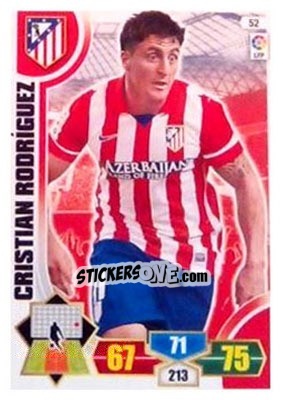 Sticker Cristian Rodriguez - Liga BBVA 2013-2014. Adrenalyn XL n. 52 - Panini