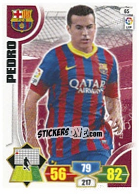 Sticker Pedro Rodríguez - Liga BBVA 2013-2014. Adrenalyn XL - Panini