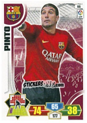 Cromo Pinto - Liga BBVA 2013-2014. Adrenalyn XL n. 66 - Panini
