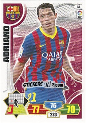 Sticker Adriano Correia - Liga BBVA 2013-2014. Adrenalyn XL n. 68 - Panini