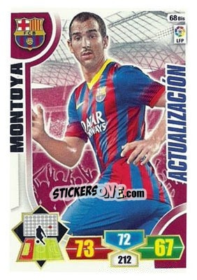 Sticker Montoya - Liga BBVA 2013-2014. Adrenalyn XL n. 68bis - Panini