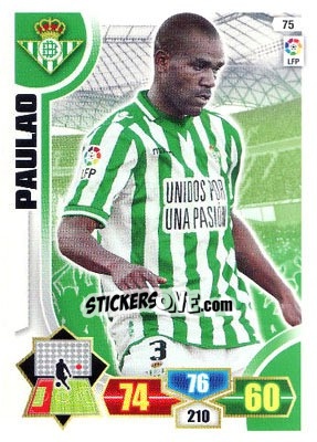 Sticker Paulao - Liga BBVA 2013-2014. Adrenalyn XL n. 75 - Panini