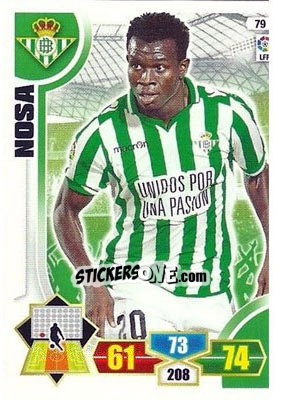 Sticker Nosa - Liga BBVA 2013-2014. Adrenalyn XL n. 79 - Panini