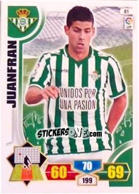 Sticker Juanfran - Liga BBVA 2013-2014. Adrenalyn XL - Panini