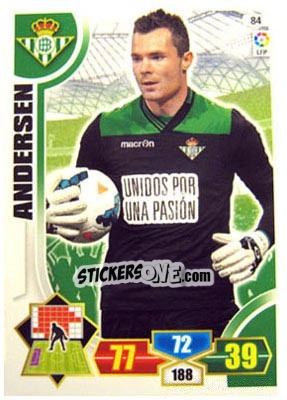 Sticker Stephan Andersen - Liga BBVA 2013-2014. Adrenalyn XL n. 84 - Panini